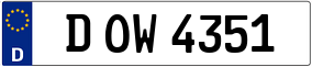 Trailer License Plate